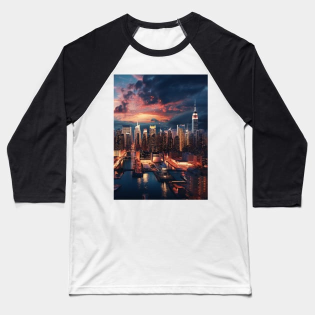 New York city Baseball T-Shirt by Puts Group